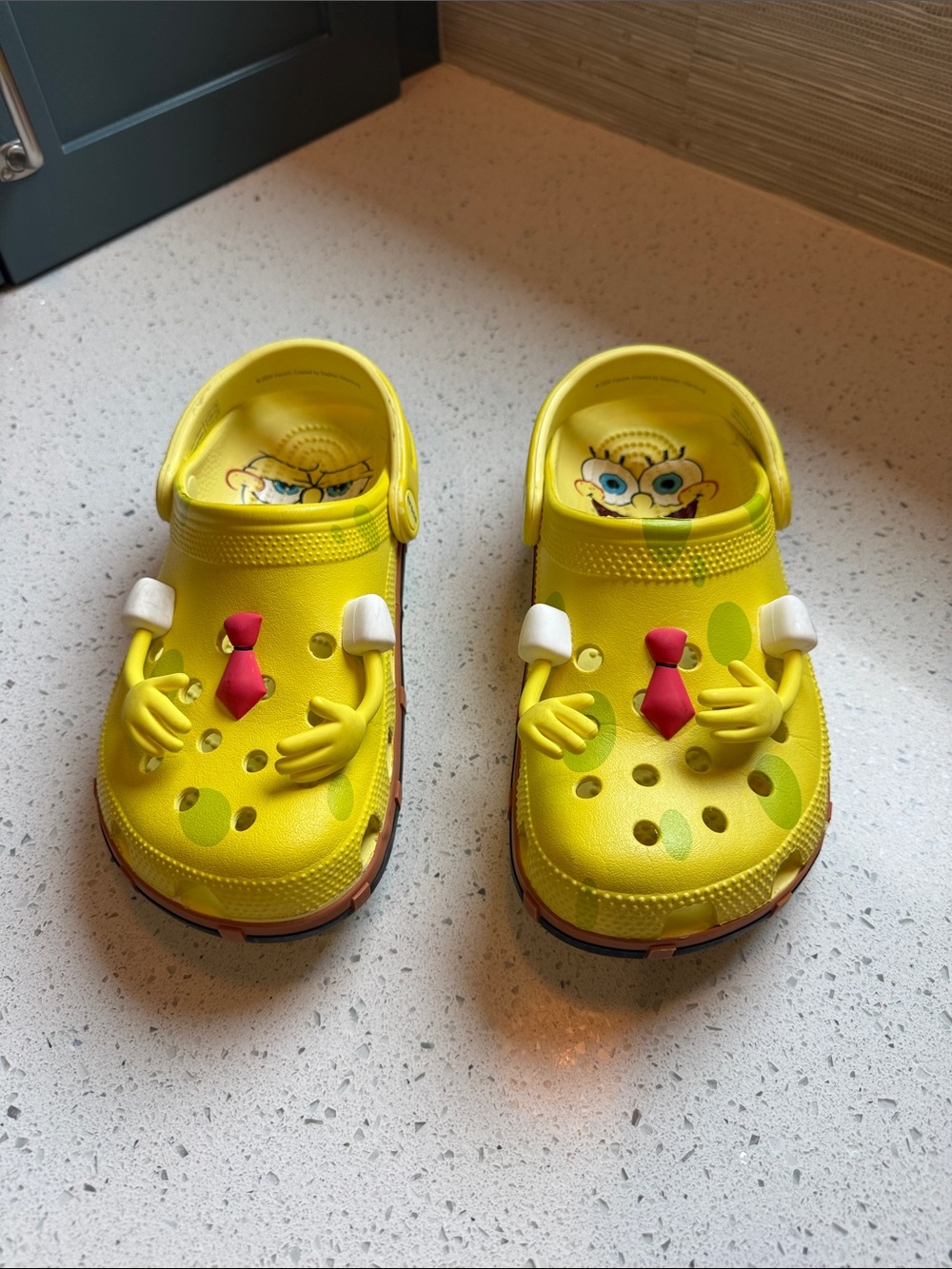 Yellow Sponge Bob Character Clog Shoes